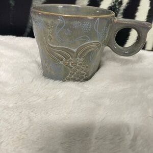 Starbucks Embossed Gray Ceramic Mug